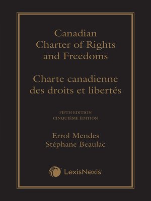 cover image of Canadian Charter of Rights and Freedoms/Charte canadienne des droits et libertés